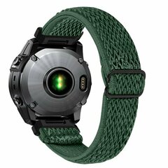 Elastisches Solo Loop Nylonarmband - Dunkelgr&uuml;n - Garmin Fenix 9 / 9 pro - 47mm