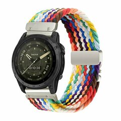 Geflochtenes Nylonarmband mit Fallschirmschnallenverschluss - Mehrfarbig Spring - Garmin Fenix 9 / 9 pro - 47mm