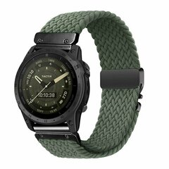 Geflochtenes Nylonarmband mit Fallschirmschnallenverschluss - Gr&uuml;n - Garmin Fenix 9 / 9 pro - 47mm