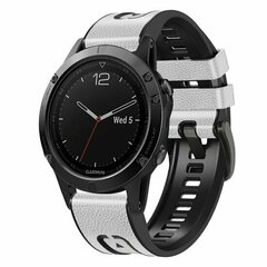 Leder- und Silikonarmband - Wei&szlig; - Garmin Fenix 9 / 9 pro - 51mm