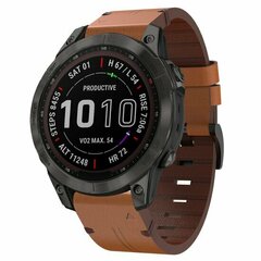 Lederarmband - Braun - Garmin Quatix 8 - 47mm
