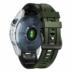 Leder + Silikonarmband - Gr&uuml;n - Garmin Quatix 8 - 47mm