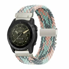 Geflochtenes Nylonarmband mit Fallschirmschnallenverschluss - Mehrfarbig Pastell - Garmin Quatix 8 - 47mm
