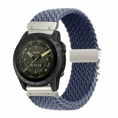 Geflochtenes Nylonarmband mit Fallschirmschnallenverschluss - Blaugrau - Garmin Quatix 8 - 47mm