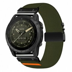 Nylonarmband mit Fallschirmschnallenverschluss - Dunkelgr&uuml;n - Garmin Quatix 8 - 47mm
