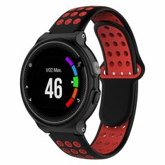 Silikon-Sportarmband - Schwarz + Rot - Garmin Approach S20