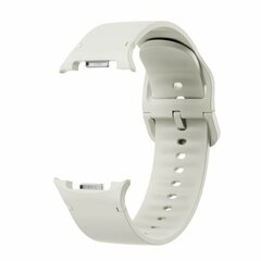 Soft Silikonarmband - Gr&ouml;&szlig;e: M/L - Cremewei&szlig; - Samsung Galaxy Watch 9 - 40mm / 44mm