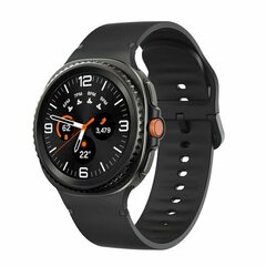 Soft Silikonarmband - Gr&ouml;&szlig;e: M/L - Schwarz - Samsung Galaxy Watch 9 - 40mm / 44mm