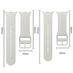 Soft Silikonarmband - Gr&ouml;&szlig;e: S/M - Dunkelgrau - Samsung Galaxy Watch 9 - 40mm / 44mm