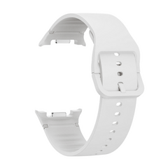 Soft Silikonarmband - Gr&ouml;&szlig;e: S/M - Wei&szlig; - Samsung Galaxy Watch 9 - 40mm / 44mm