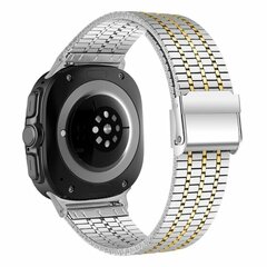 Edelstahlarmband - Silber mit Gold - Samsung Galaxy Watch 9 - 40mm / 44mm