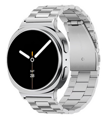 Edelstahl-Gliederarmband - Silber - Samsung Galaxy Watch 9 - 40mm / 44mm