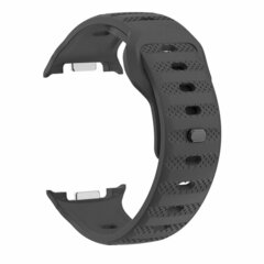 Wave Silikonarmband mit Muster - Schwarz - Samsung Galaxy Watch 9 - 40mm / 44mm
