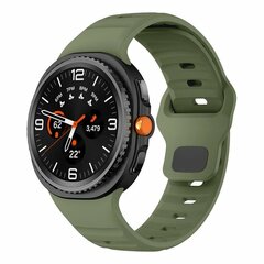 Wave Silikonarmband - Dunkelgr&uuml;n - Samsung Galaxy Watch 9 - 40mm / 44mm