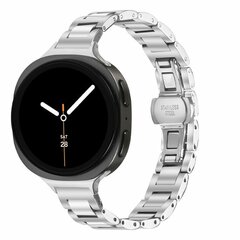 Slim Fit Edelstahl-Gliederarmband - Silber - Samsung Galaxy Watch 9 - 40mm / 44mm