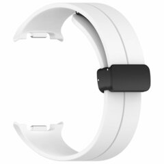 D-Buckle Solid Line Sportarmband - Wei&szlig; - Samsung Galaxy Watch 9 - 40mm / 44mm