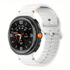 Classic Wave Silikonarmband - Wei&szlig; - Samsung Galaxy Watch 9 - 40mm / 44mm