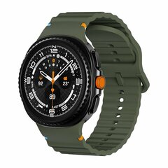 Classic Wave Silikonarmband - Dunkelgr&uuml;n - Samsung Galaxy Watch 9 - 40mm / 44mm