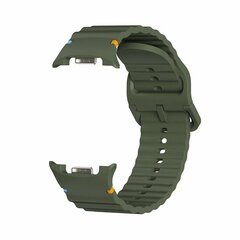 Classic Wave Silikonarmband - Dunkelgr&uuml;n - Samsung Galaxy Watch 9 - 40mm / 44mm