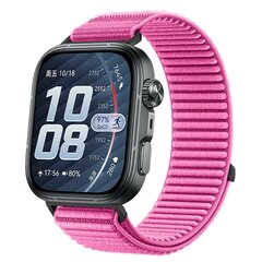 Geripptes Nylonarmband - Rosa - Huawei Watch Fit 5 / 4 / 3