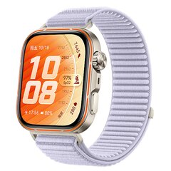 Geripptes Nylonarmband - Hellviolett - Huawei Watch Fit 5 / 4 / 3