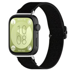 Elastisches Nylonband - Schwarz - Huawei Watch Fit 3 / Fit 4