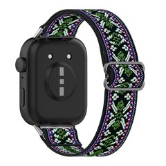 Elastisches Nylonband - Bohemian gr&uuml;n - Huawei Watch Fit 3 / Fit 4