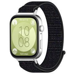 Sport Loop Nylonband - Schwarz gemischt - Huawei Watch Fit 3 / Fit 4