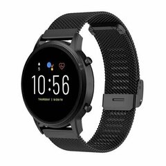 Garmin Forerunner 55 / 70 / 165 / 170 / 245 / 570 (42mm) / 645 - Milanaise-Armband mit Klemmverschluss - Schwarz