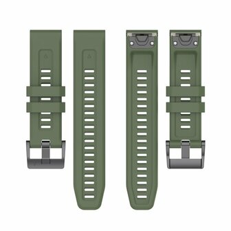 Silikon-Sportarmband - Armee gr&uuml;n - Garmin Fenix 8 / 8 Pro - 51mm