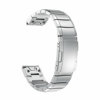 Edelstahl-Gliederarmband - Silber - Garmin Fenix 8 / 8 Pro - 51mm