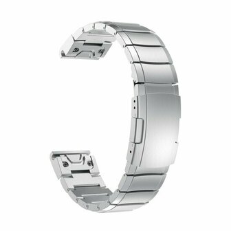 Edelstahl-Gliederarmband - Silber - Garmin Fenix 8 / 8 Pro - 47mm