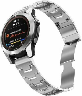 Titan-Gliederarmband - Silber - Garmin Fenix 8 / 8 Pro - 47mm