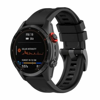 Silikon-Sportarmband - Schwarz - Garmin Fenix 8 / 8 Pro - 47mm