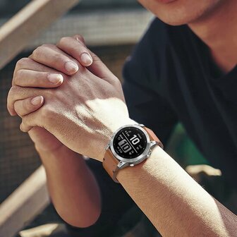Lederarmband - Schwarz - Garmin Fenix 8 / 8 Pro - 47mm