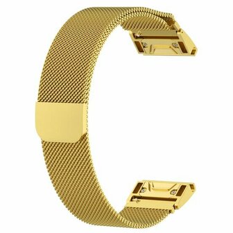 Milanaise Armband - Gold - Garmin Fenix 8 - 43mm