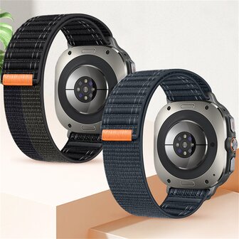 Nylon Wave Armband - Dunkelblau - Samsung Galaxy Watch Ultra 47mm