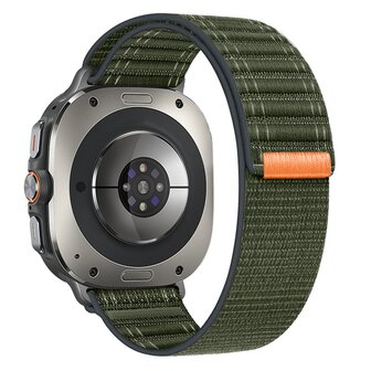 Nylon Wave Armband - Gr&uuml;n - Samsung Galaxy Watch Ultra 47mm