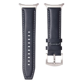 Premium-Lederarmband - Dunkelblau - Samsung Galaxy Watch Ultra Armb&auml;nder - 47mm