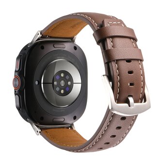 Premium-Lederarmband - Braun - Samsung Galaxy Watch Ultra Armb&auml;nder - 47mm