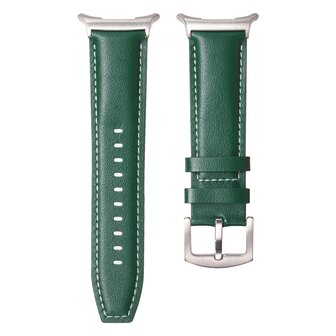 Premium-Lederarmband - Gr&uuml;n - Samsung Galaxy Watch Ultra Armb&auml;nder - 47mm