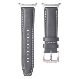 Premium-Lederarmband - Grau - Samsung Galaxy Watch Ultra Armb&auml;nder - 47mm