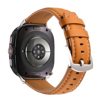 Premium-Lederarmband - Hellbraun - Samsung Galaxy Watch Ultra Armb&auml;nder - 47mm