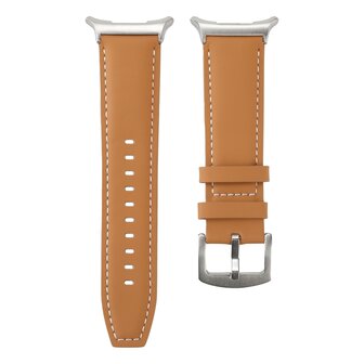 Premium-Lederarmband - Hellbraun - Samsung Galaxy Watch Ultra Armb&auml;nder - 47mm