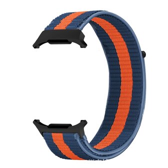 Nylon Loop Armband - Blau/Orange - Samsung Galaxy Watch Ultra 47mm