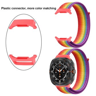 Nylon Loop Armband - Blau/Orange - Samsung Galaxy Watch Ultra 47mm