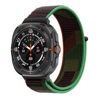 Nylon Loop Armband - Gr&uuml;n - Samsung Galaxy Watch Ultra 47mm