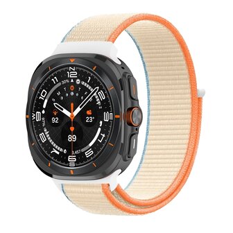 Nylon Loop Armband - Beige - Samsung Galaxy Watch Ultra 47mm