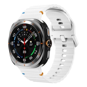 Wave Sport Band - Wei&szlig; - Samsung Galaxy Watch Ultra 47mm