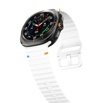 Wave Sport Band - Wei&szlig; - Samsung Galaxy Watch Ultra 47mm